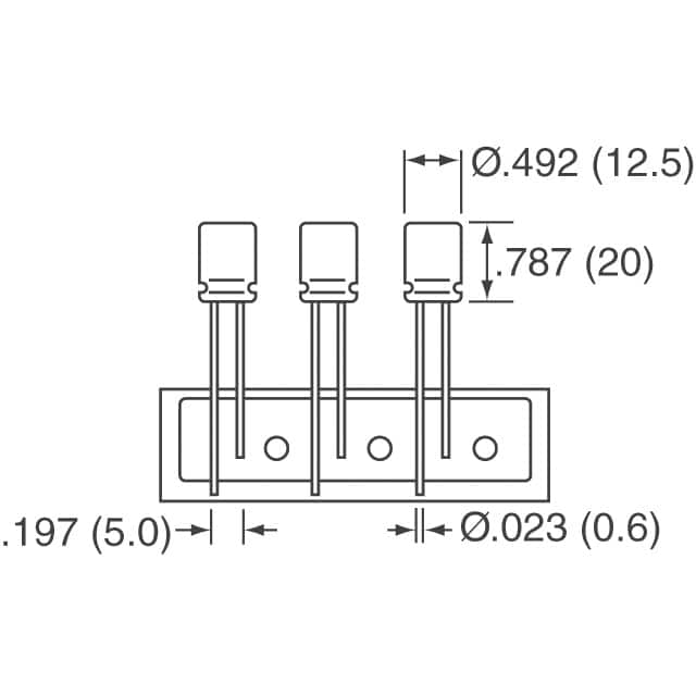 ECA-0JM472B Panasonic Electronic Components  Aluminum Electrolytic Capacitors